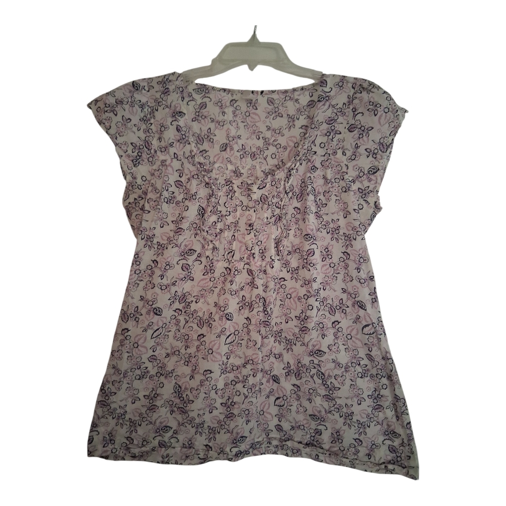 6 Degrees Purple Floral Women's Blouse